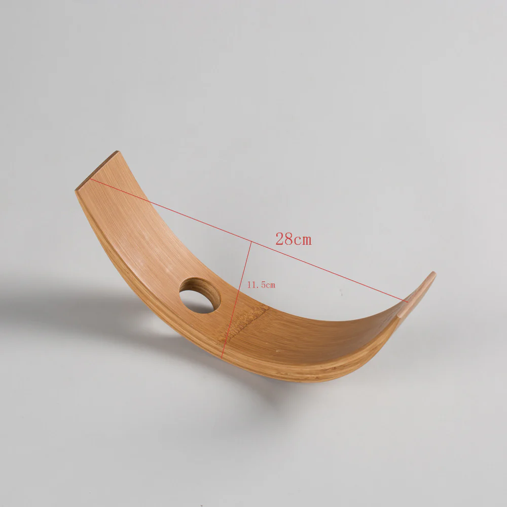 Eco-Friendly Balancing Wine Bottle Holder - Natural Wood Tone - Image 21