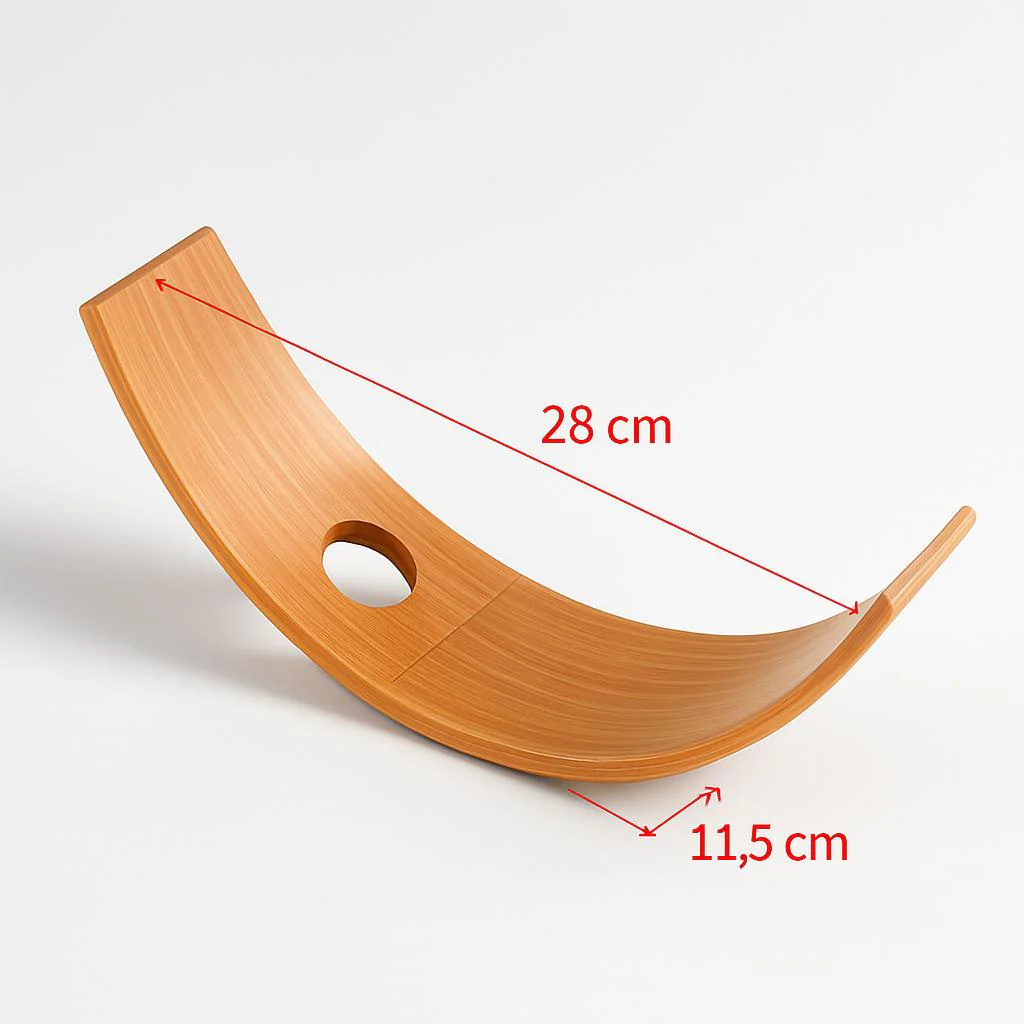 Eco-Friendly Balancing Wine Bottle Holder - Natural Wood Tone - Image 9