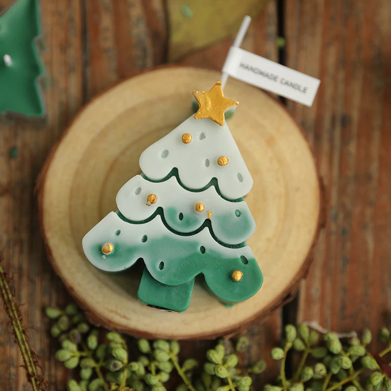Eco-Friendly Handmade Christmas Tree Candle - Decorative & Biodegradable - Image 29