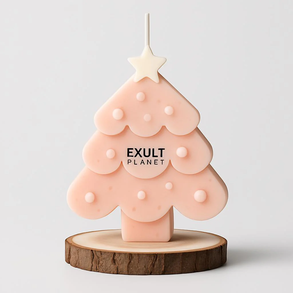 Eco-Friendly Handmade Christmas Tree Candle - Decorative & Biodegradable - Image 6