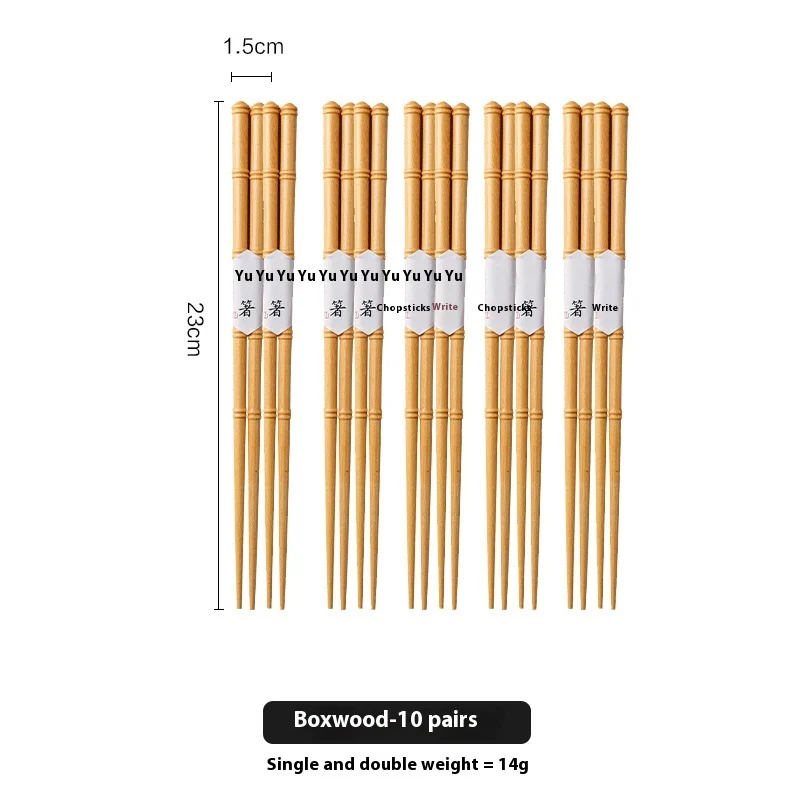Eco-Friendly Solid Wood Chopsticks - Sustainable & Reusable - Image 17