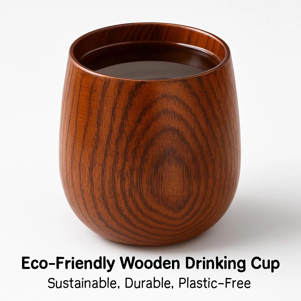 Eco-Friendly Wooden Drinking Cup - Sustainable, Durable, Plastic-Free - Image 6