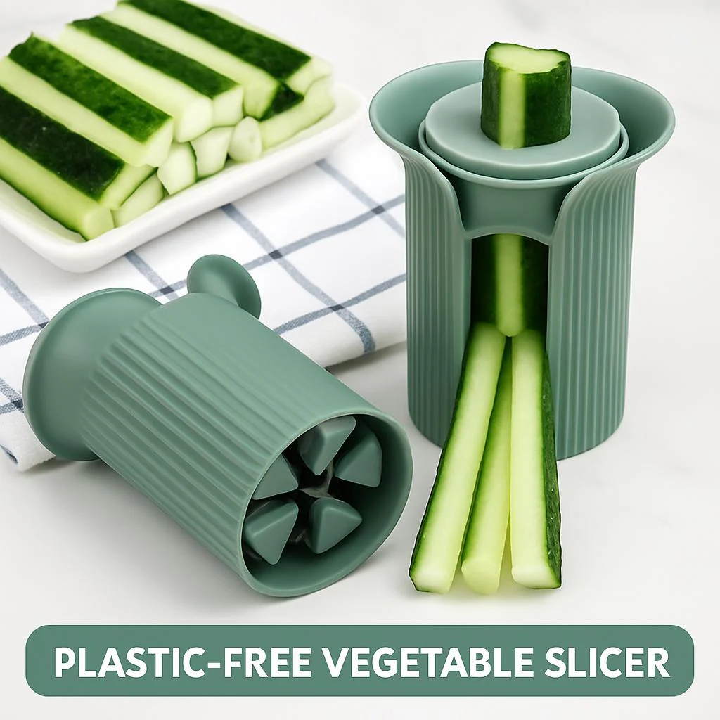 Eco-Friendly Vegetable Slicer - Plastic-Free, Durable, Easy to Clean - Image 2