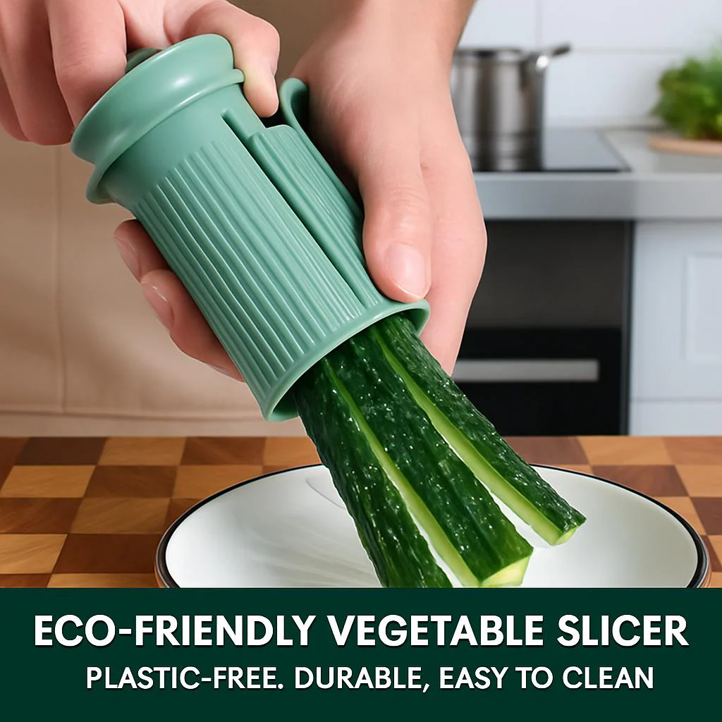 Eco-Friendly Vegetable Slicer - Plastic-Free, Durable, Easy to Clean - Image 3