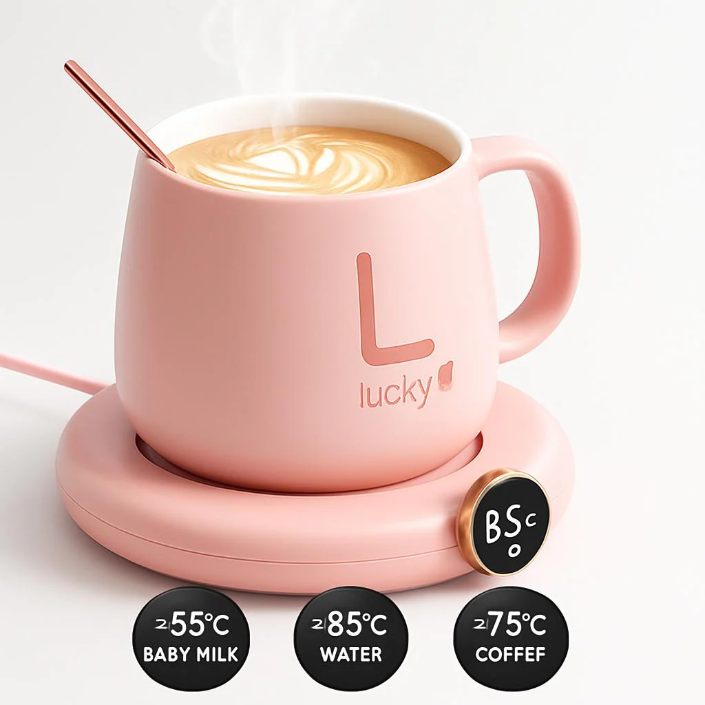 USB Cup Warmer Pad with Adjustable Temperature - Image 3