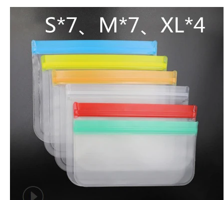 Eco-Friendly Reusable Silicone Food Storage Bags - Sustainable Kitchen Solution - Image 12