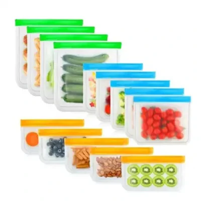 Eco-Friendly Reusable Silicone Food Storage Bags - Sustainable Kitchen Solution - Image 13