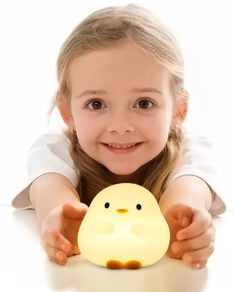 Eco-Friendly Duck Night Light - Soft Silicone LED for Kids - Image 14