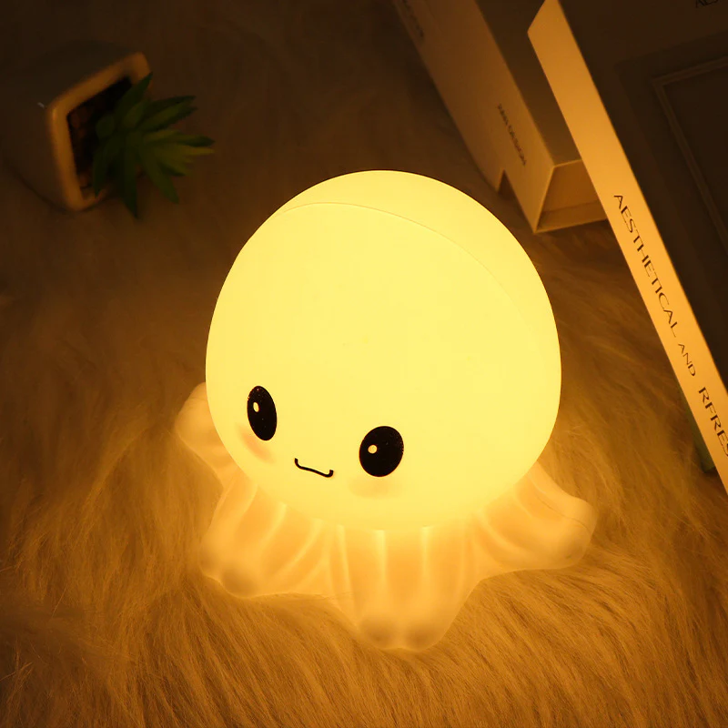 Soft Yellow Glow Octopus Night Light - Image 11