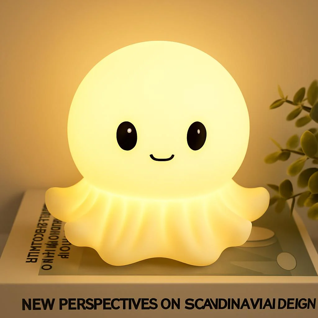 Soft Yellow Glow Octopus Night Light - Image 4