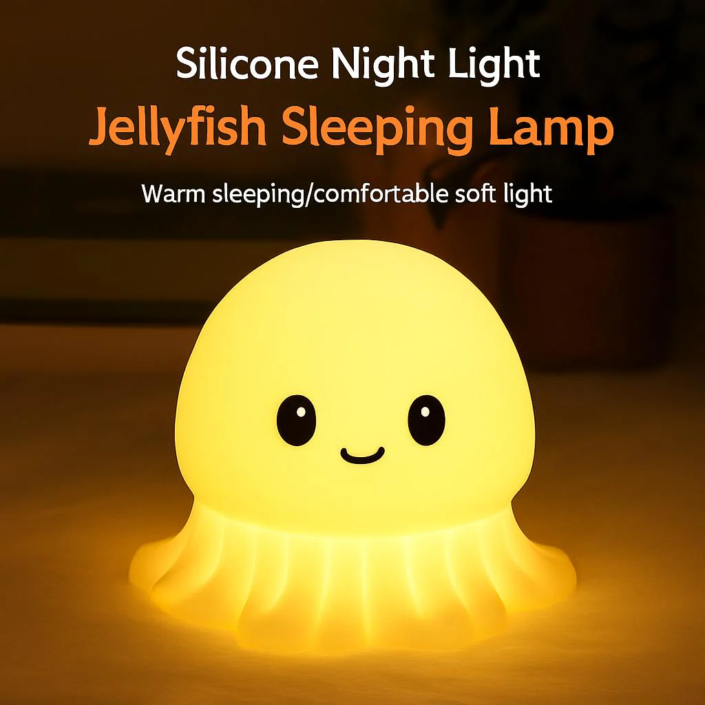 Soft Yellow Glow Octopus Night Light - Image 5
