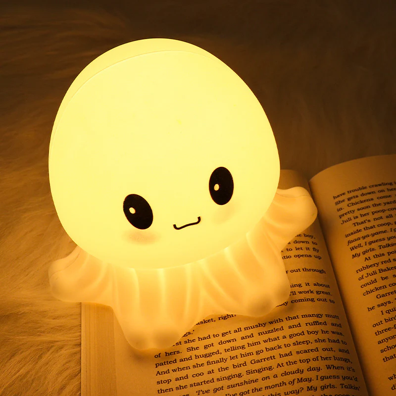 Soft Yellow Glow Octopus Night Light - Image 8