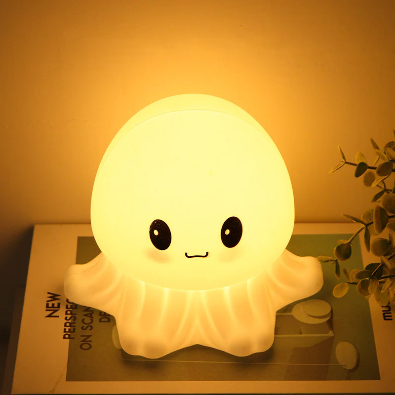 Soft Yellow Glow Octopus Night Light - Image 9