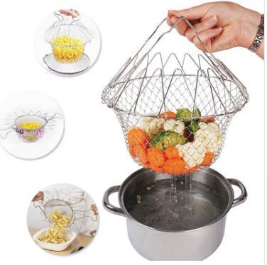 Collapsible Stainless Steel Cooking Basket - Eco-Friendly Kitchen Tool - Image 12