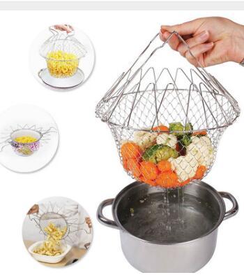 Collapsible Stainless Steel Cooking Basket - Eco-Friendly Kitchen Tool - Image 13