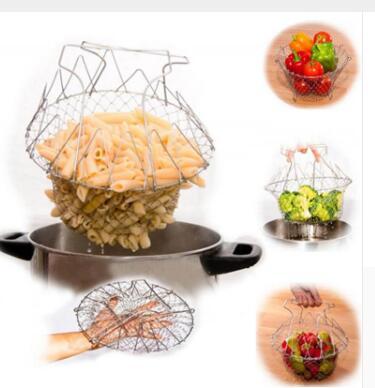 Collapsible Stainless Steel Cooking Basket - Eco-Friendly Kitchen Tool - Image 14