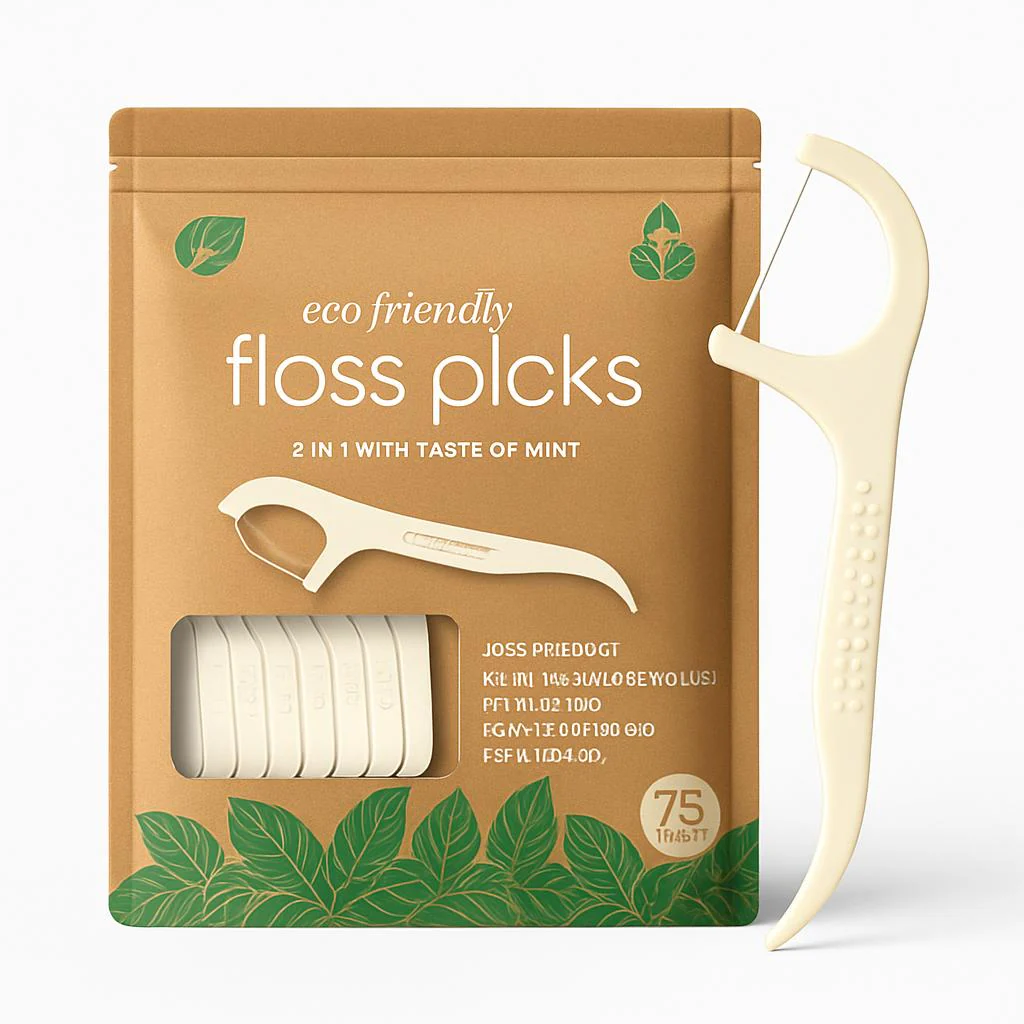 Eco-Friendly Mint Floss Picks - Biodegradable & Plastic-Free Oral Care - Image 6