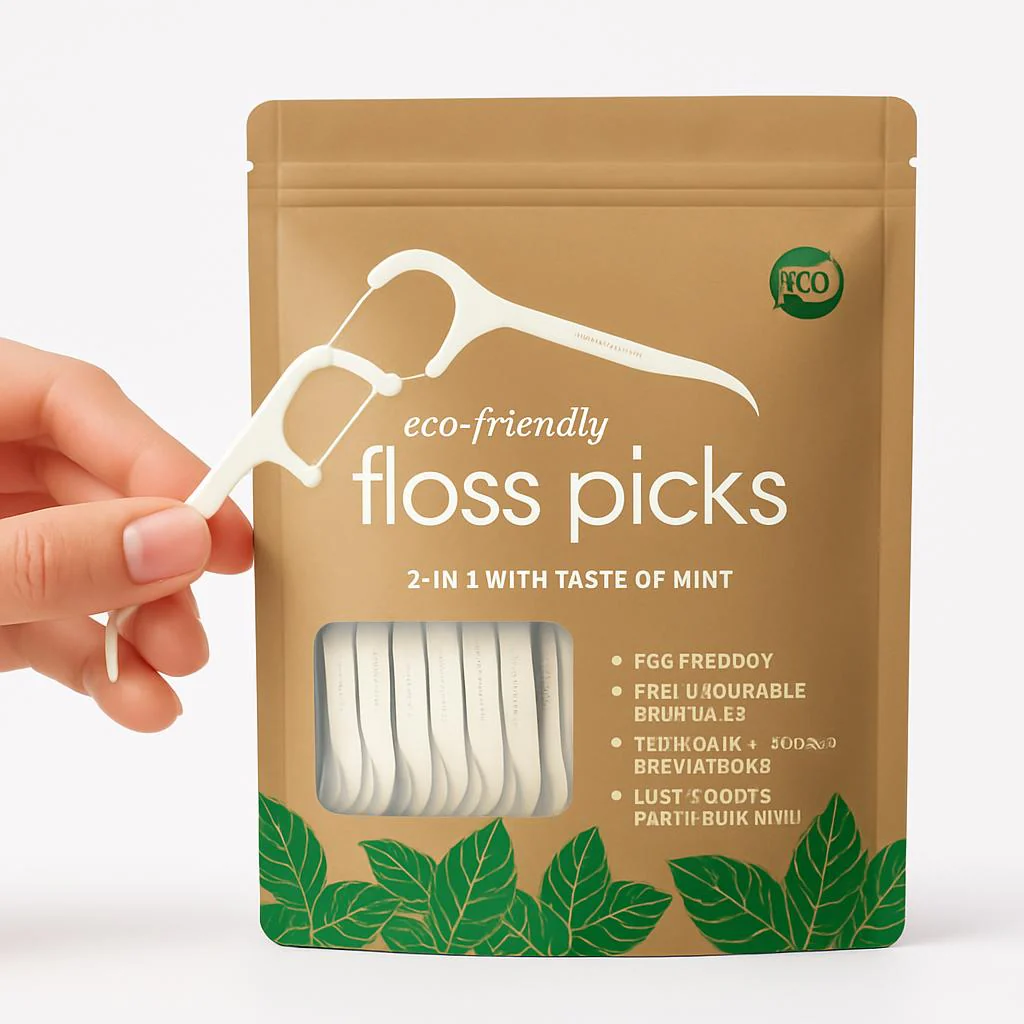Eco-Friendly Mint Floss Picks - Biodegradable & Plastic-Free Oral Care - Image 8