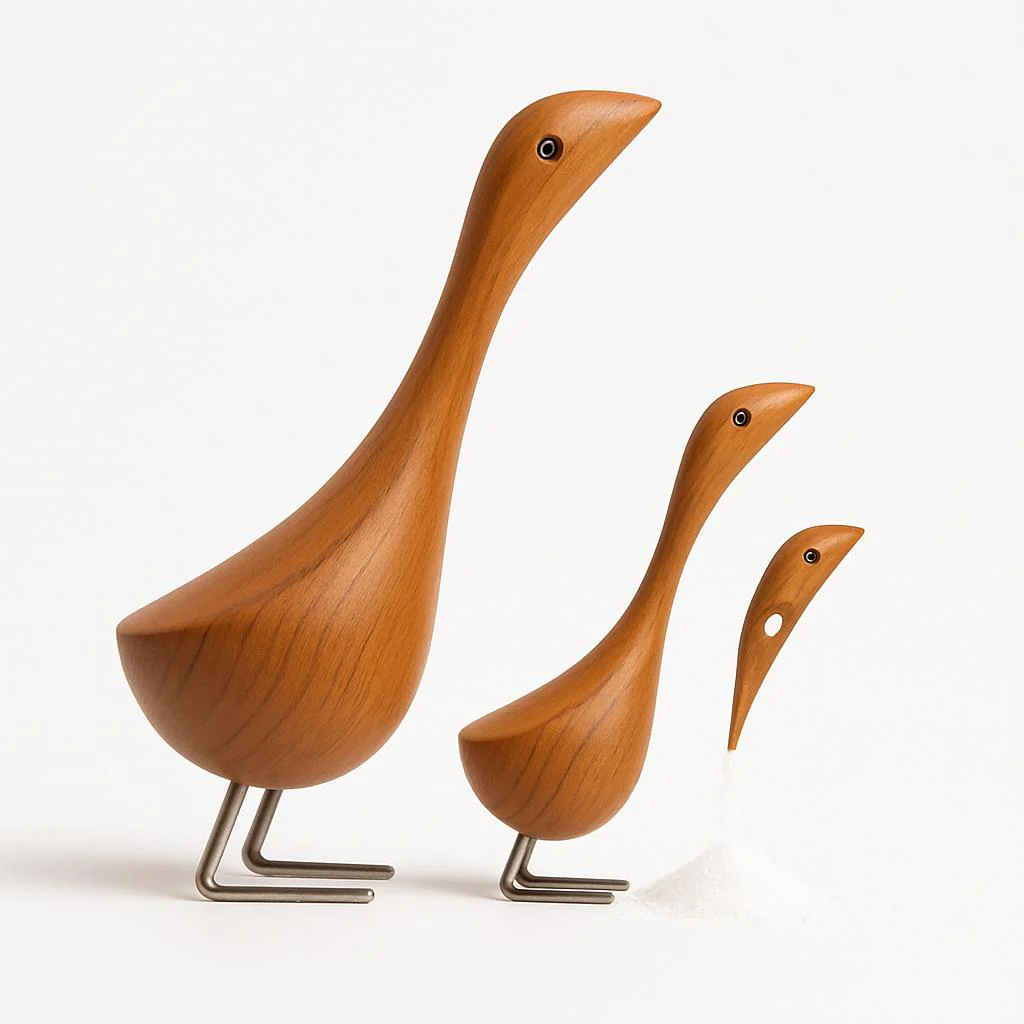 Eco-Friendly Wooden Bird Figurines - Sustainable Home Décor - Image 5