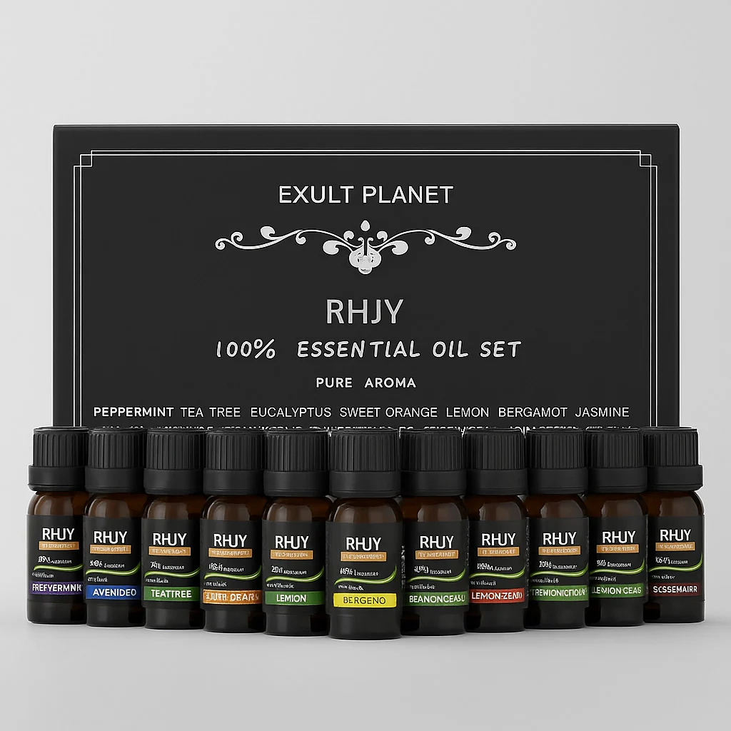 Aromatherapy Essential Oil Set for Wellness and Relaxation