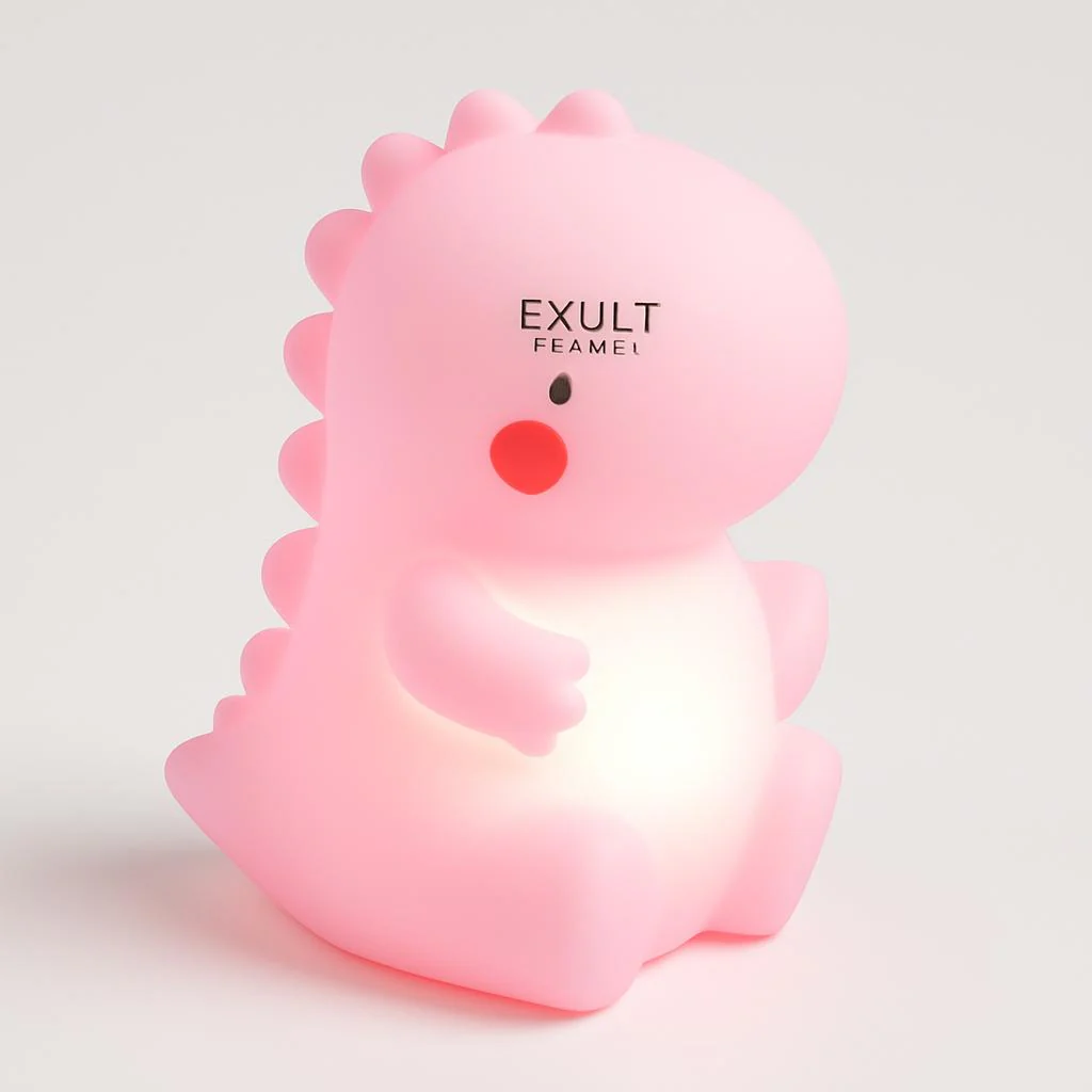 Pink Dinosaur LED Night Light for Kids - Image 6