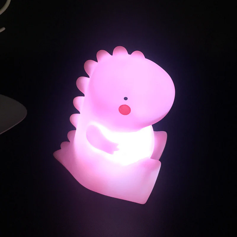 Pink Dinosaur LED Night Light for Kids - Image 9