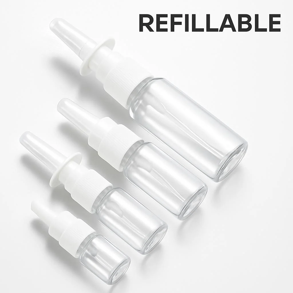 Eco-Friendly Refillable Clear Spray Bottle for Travel - Image 3