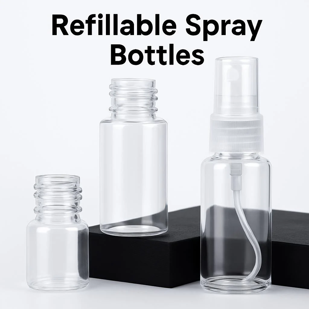 Eco-Friendly Refillable Clear Spray Bottle for Travel - Image 4