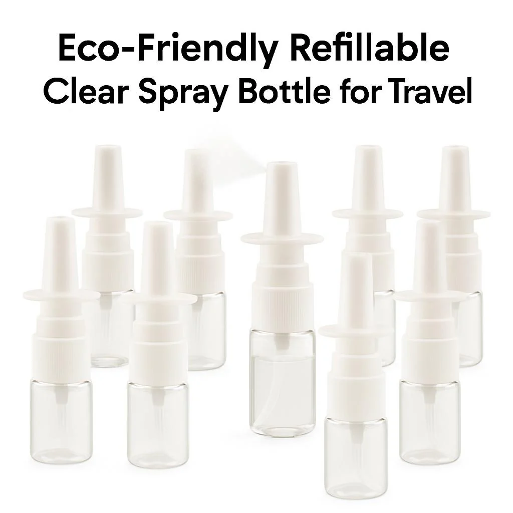 Eco-Friendly Refillable Clear Spray Bottle for Travel - Image 9