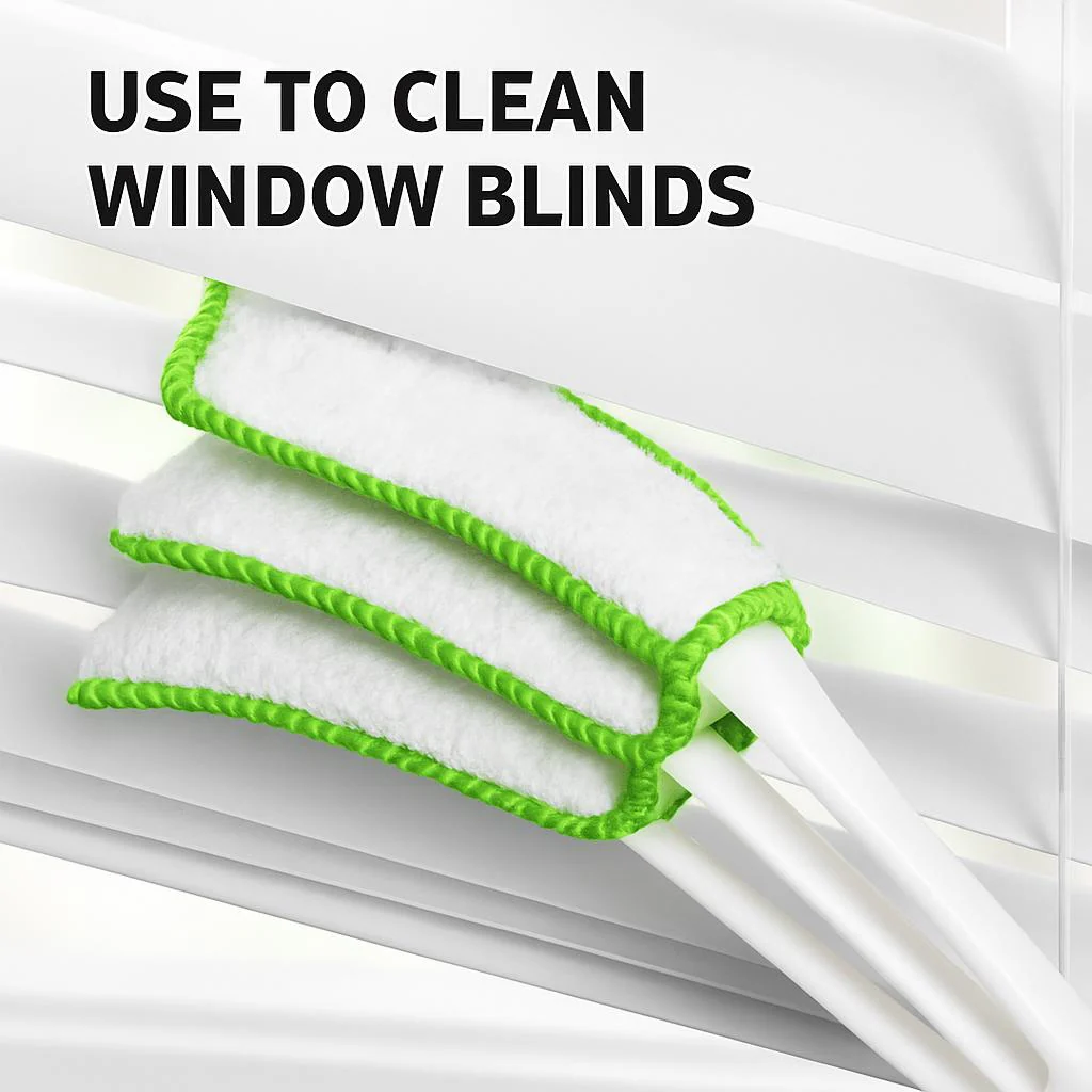 Eco-Friendly Dual-Ended Cleaning Brush & Microfiber Duster - Image 4