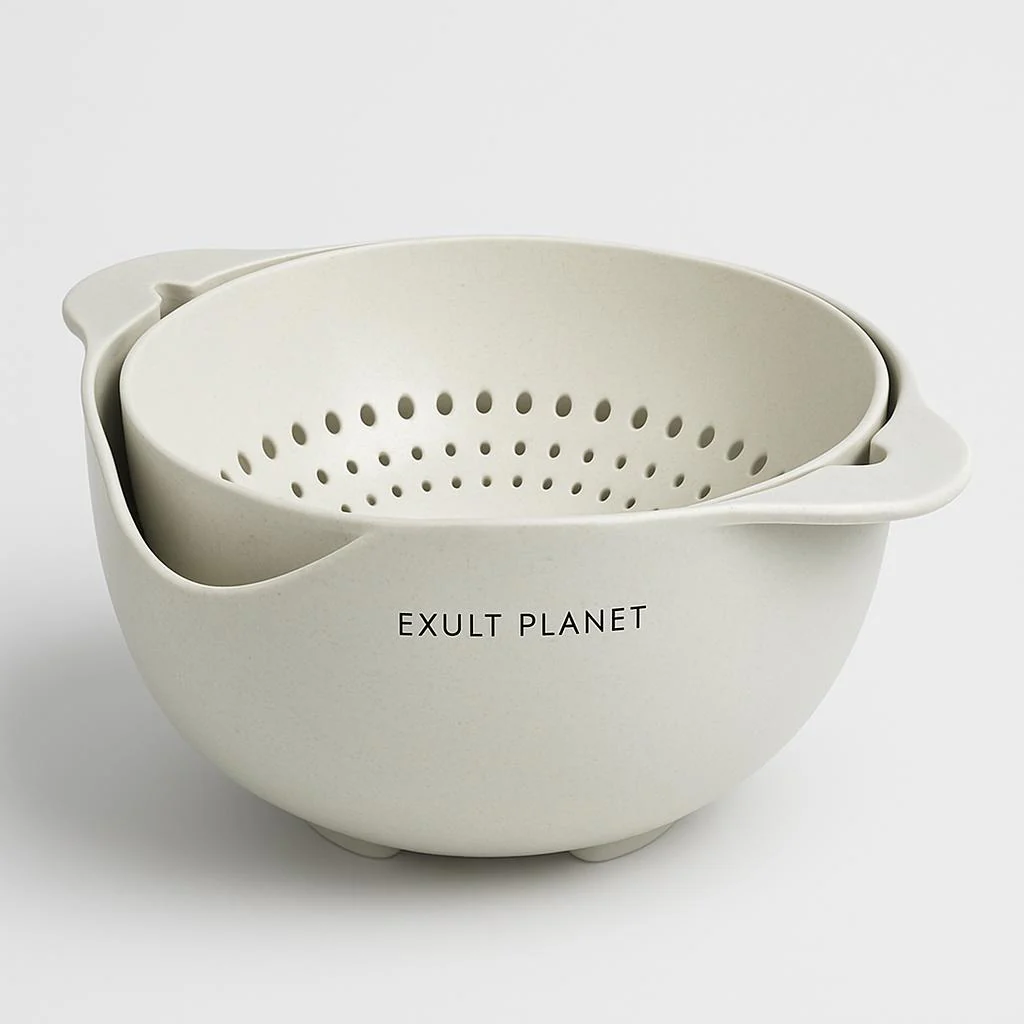Eco-Friendly Biodegradable Colander - Light Green Kitchen Essential - Image 5