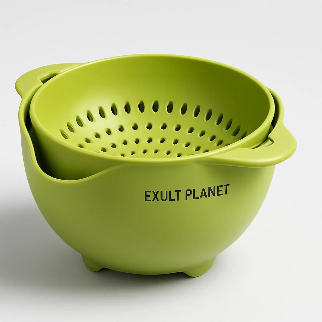 Eco-Friendly Biodegradable Colander - Light Green Kitchen Essential - Image 6