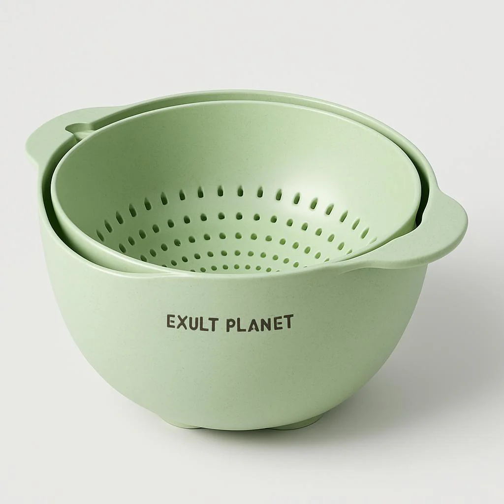 Eco-Friendly Biodegradable Colander - Light Green Kitchen Essential - Image 7