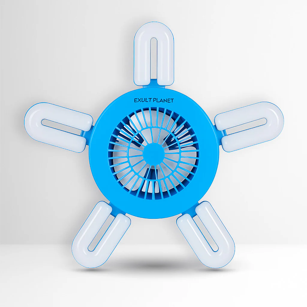 Energy-Efficient LED Ceiling Fan with Air Circulation