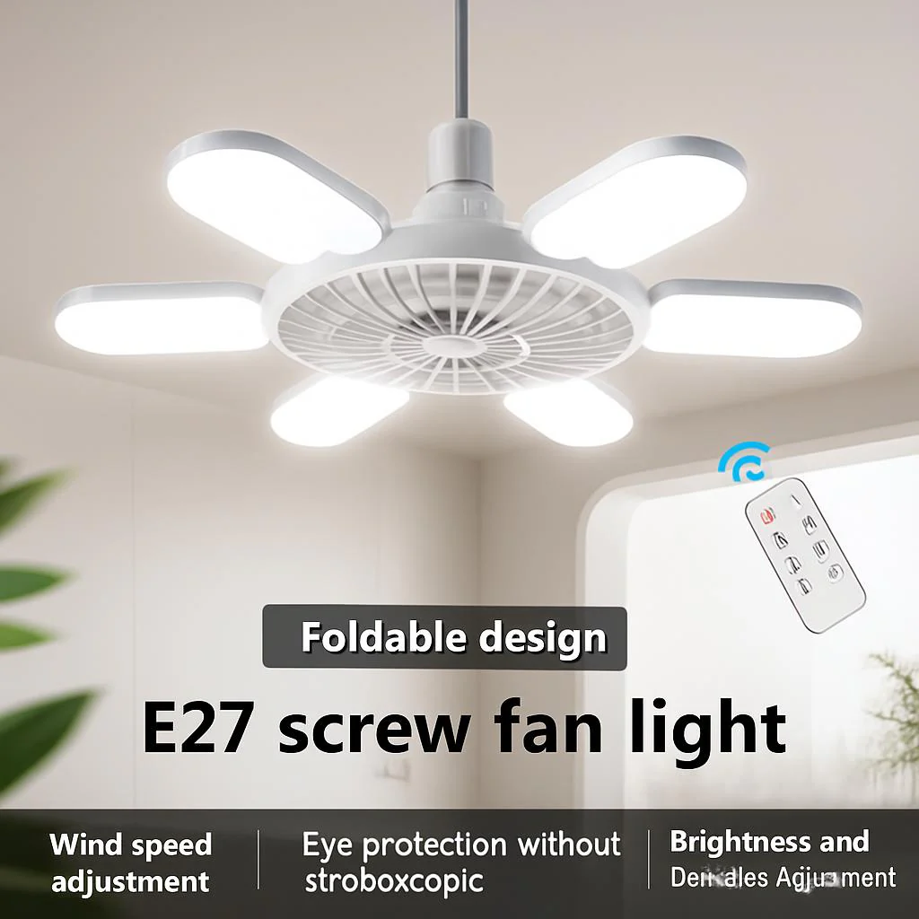Energy-Efficient LED Ceiling Fan with Air Circulation - Image 3