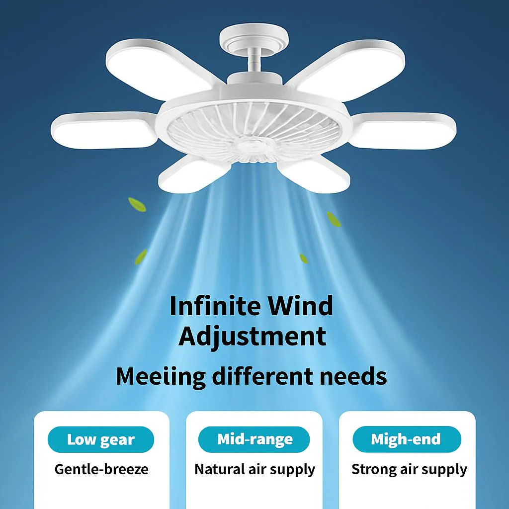 Energy-Efficient LED Ceiling Fan with Air Circulation - Image 4