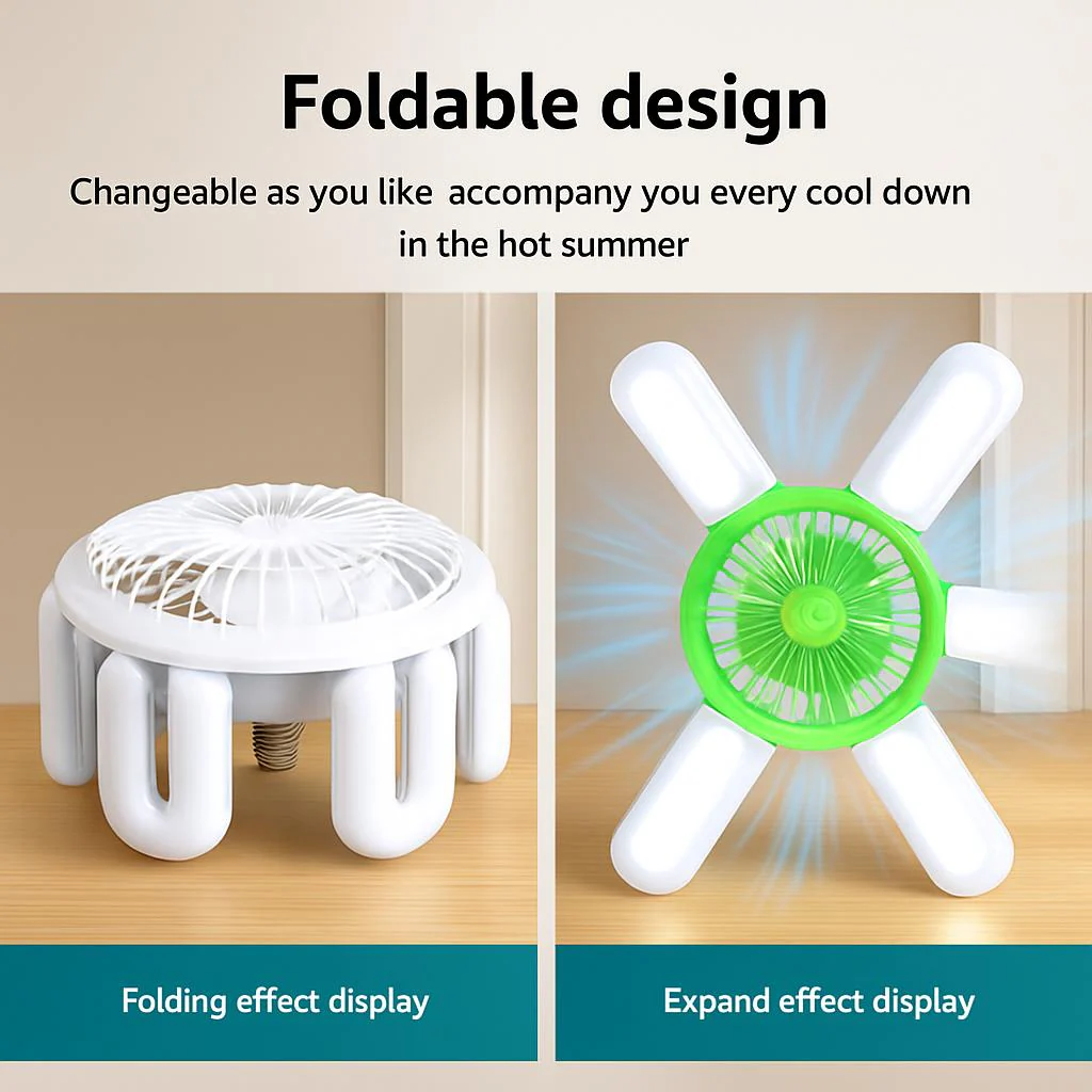 Energy-Efficient LED Ceiling Fan with Air Circulation - Image 5