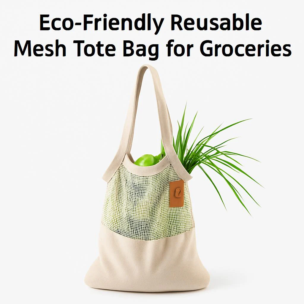 Eco-Friendly Reusable Mesh Tote Bag for Groceries - Image 2