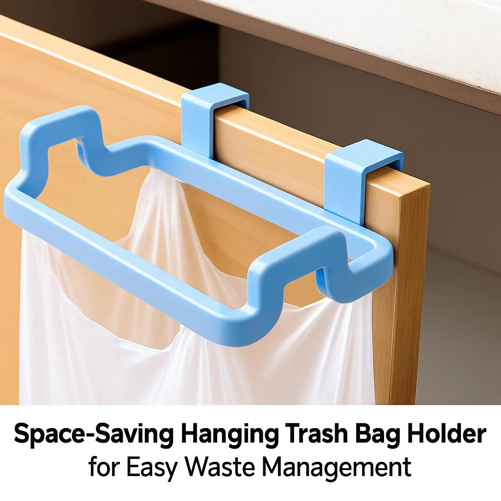 Space-Saving Hanging Trash Bag Holder for Easy Waste Management - Image 5