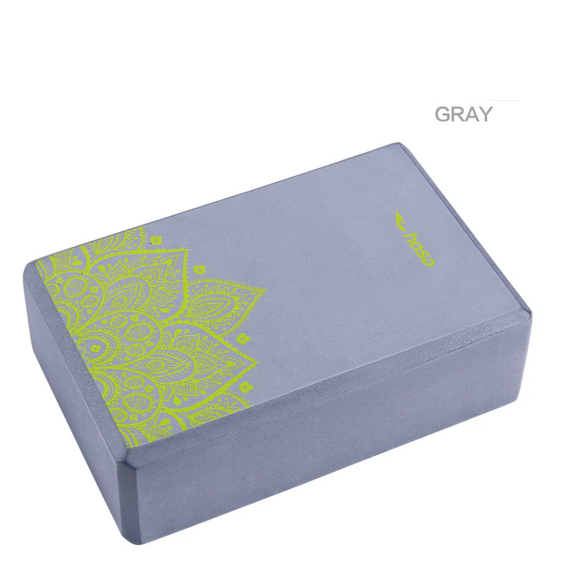 Eco-Friendly Green Yoga Block with Decorative Pattern - Image 10