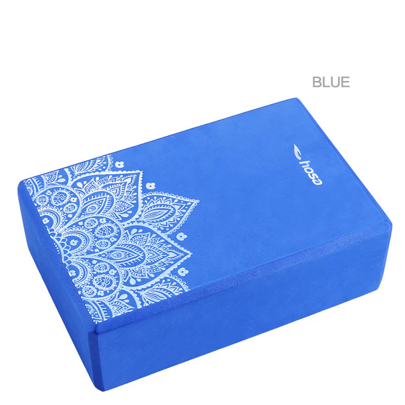 Eco-Friendly Green Yoga Block with Decorative Pattern - Image 11