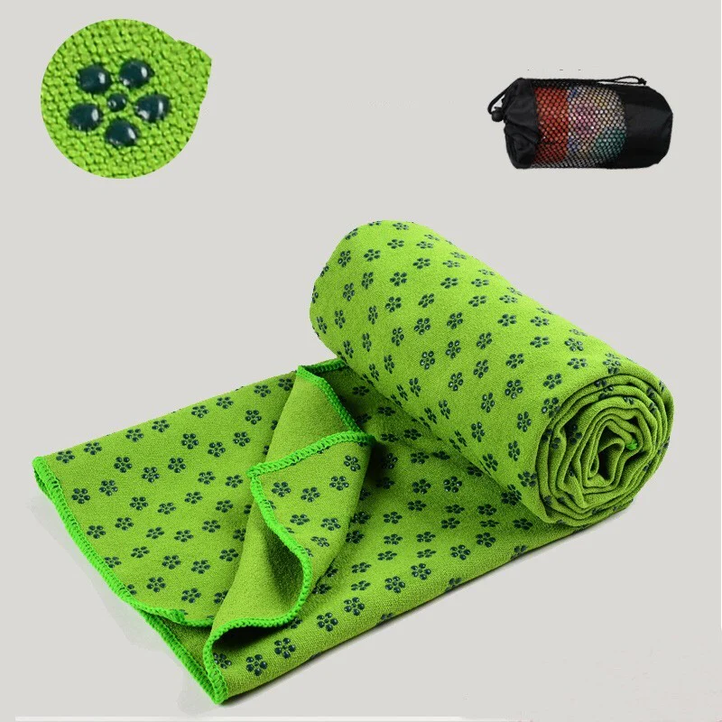 Eco-Friendly Microfiber Yoga Towel with Floral Design - Image 15