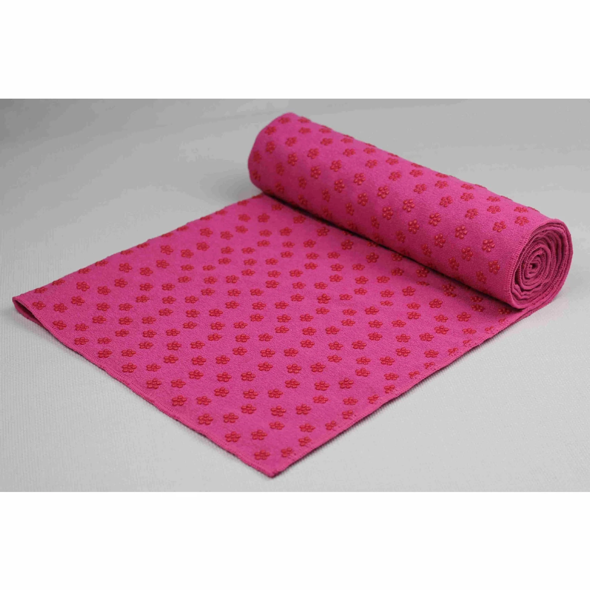 Eco-Friendly Microfiber Yoga Towel with Floral Design - Image 16