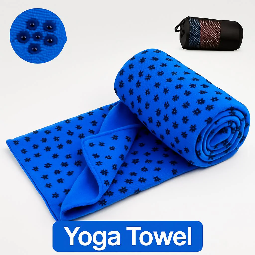 Eco-Friendly Microfiber Yoga Towel with Floral Design - Image 9