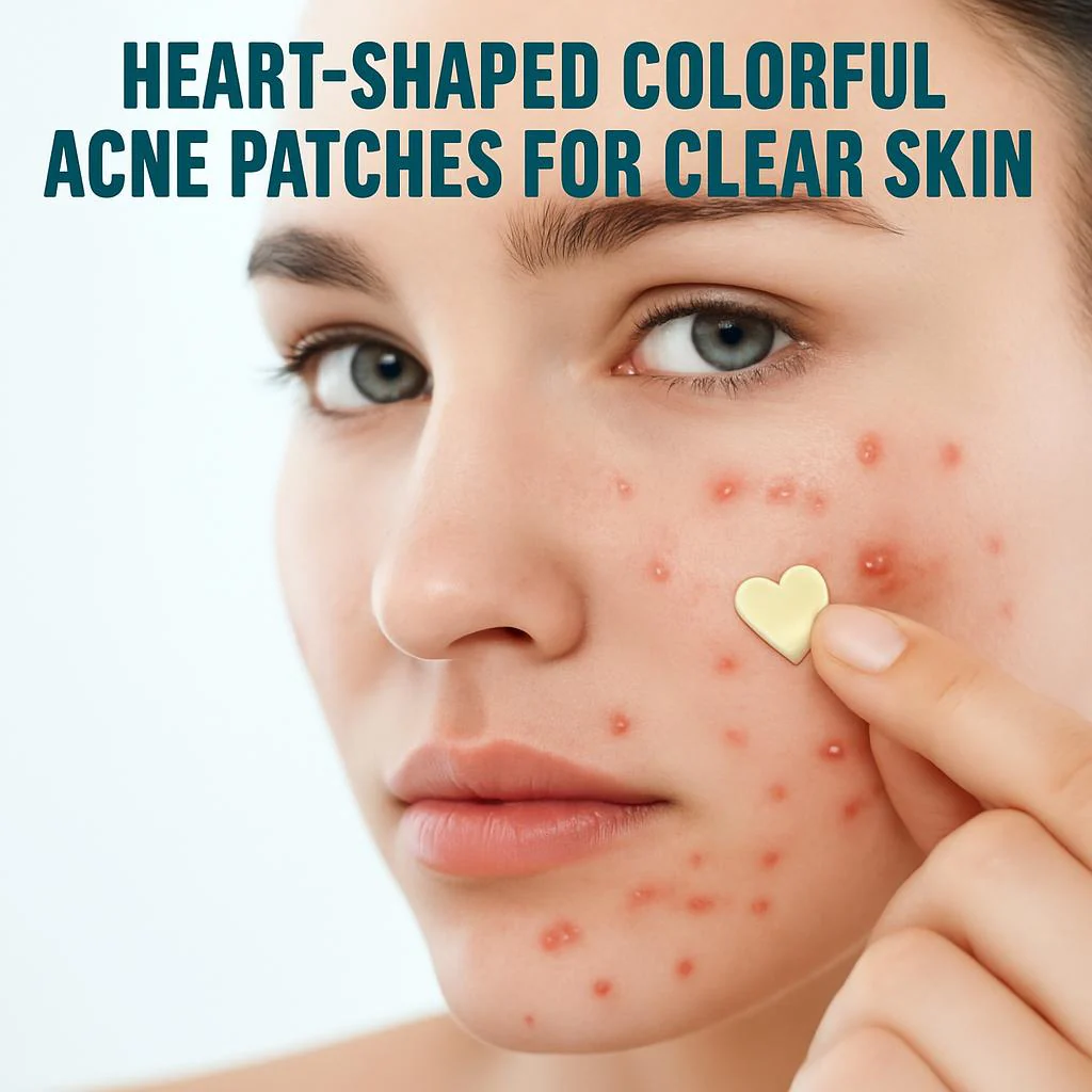 Heart-Shaped Colorful Acne Patches for Clear Skin - Image 5