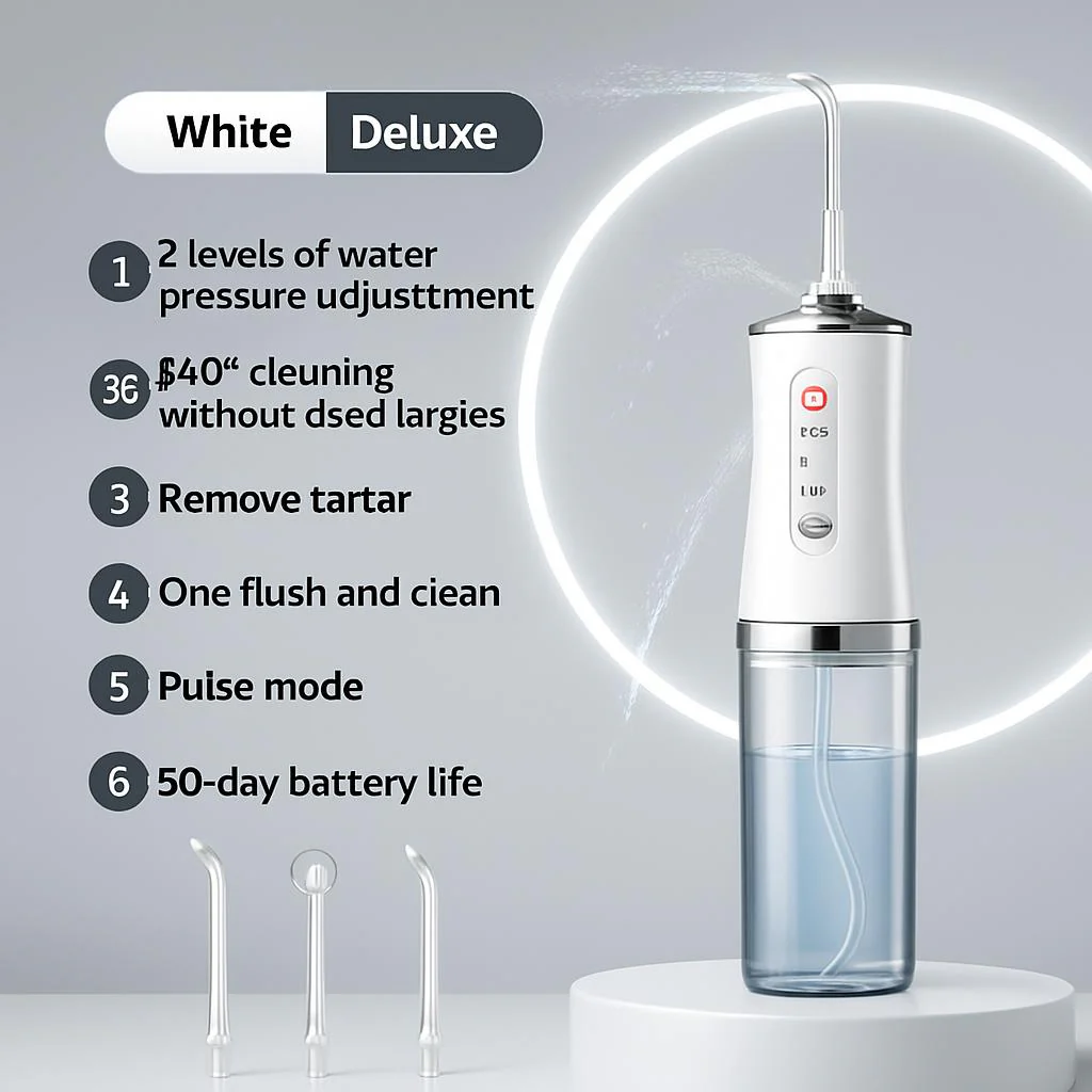 Eco-Friendly Portable Water Flosser for Sustainable Oral Care - Image 4