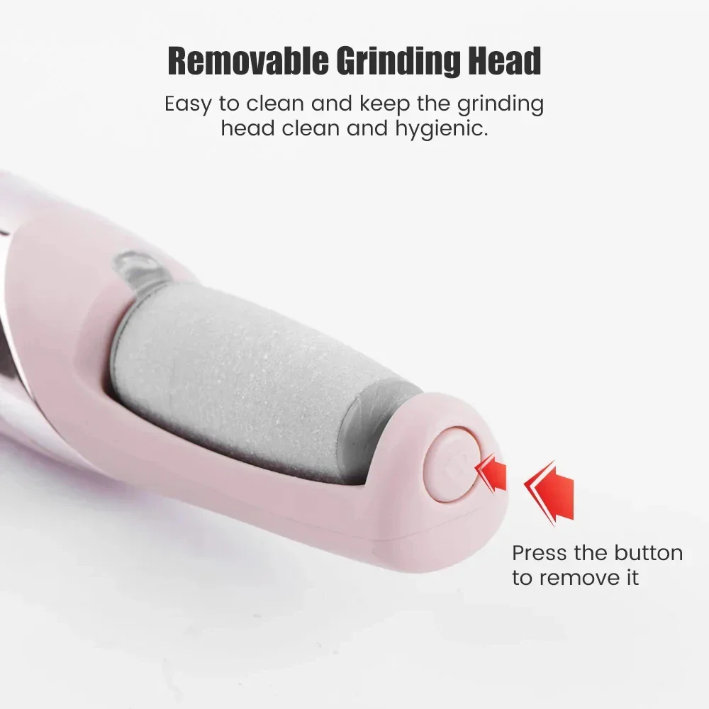 Electric Callus Remover for Feet,Rechargeable Foot Exfoliator Foot Scrubber Pedicure Tools,Removes Dry Skin for Smoother Feet - Image 10