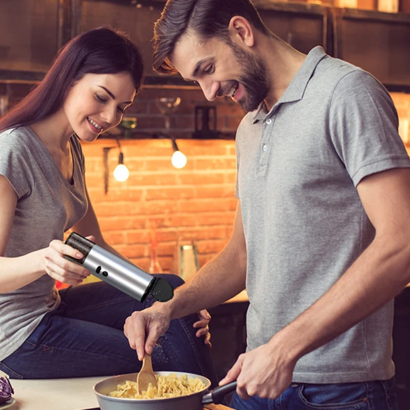 Rechargeable Electric Spice & Grain Grinder with LED Light - Image 17