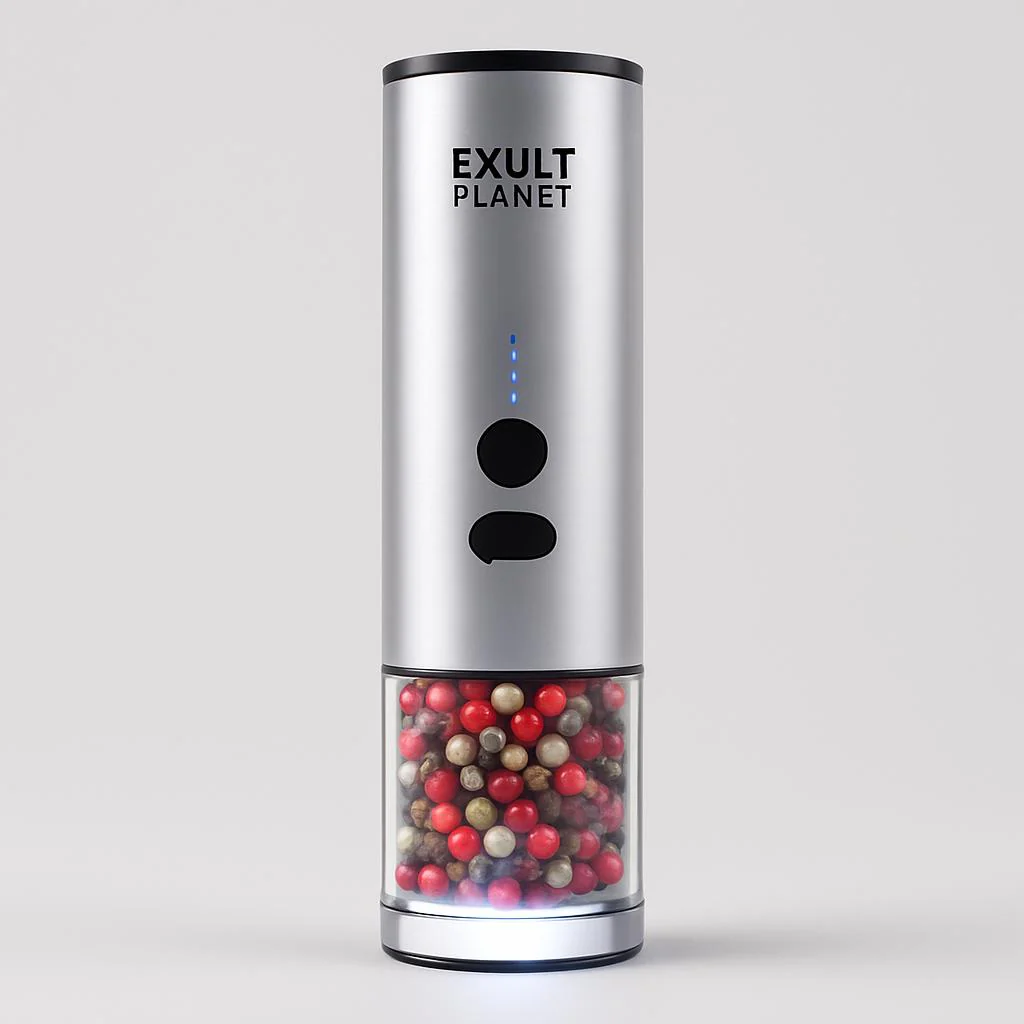 Rechargeable Electric Spice & Grain Grinder with LED Light - Image 9