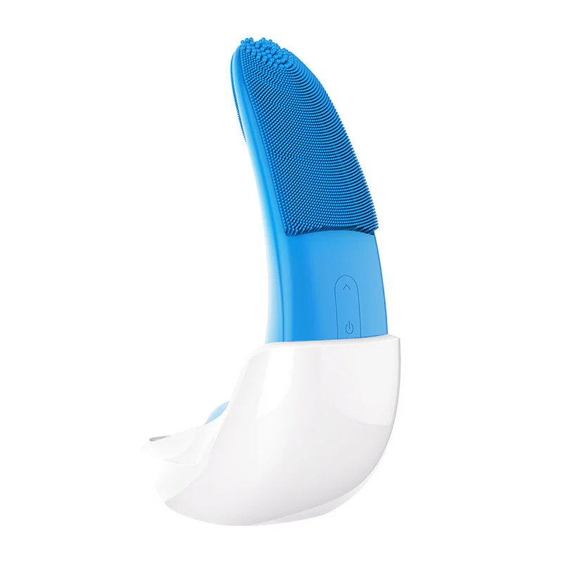 Eco-Friendly Electric Facial Cleansing Brush - Silicone Bristles, Rechargeable, Pink/Blue/Purple - Image 23